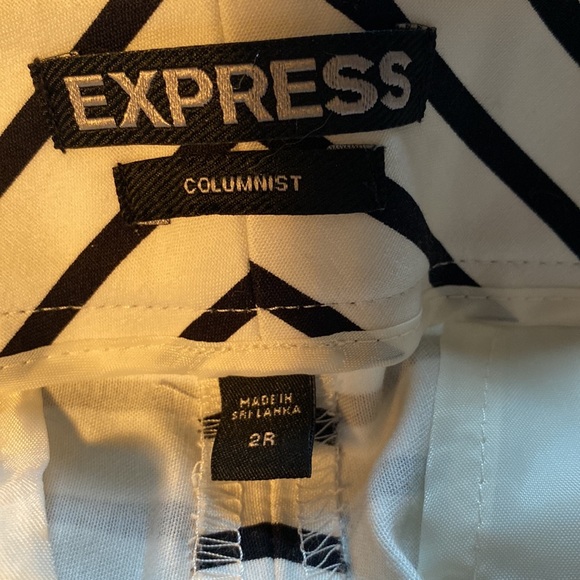 Express columnist striped pants size 2 NWOT - Picture 2 of 6